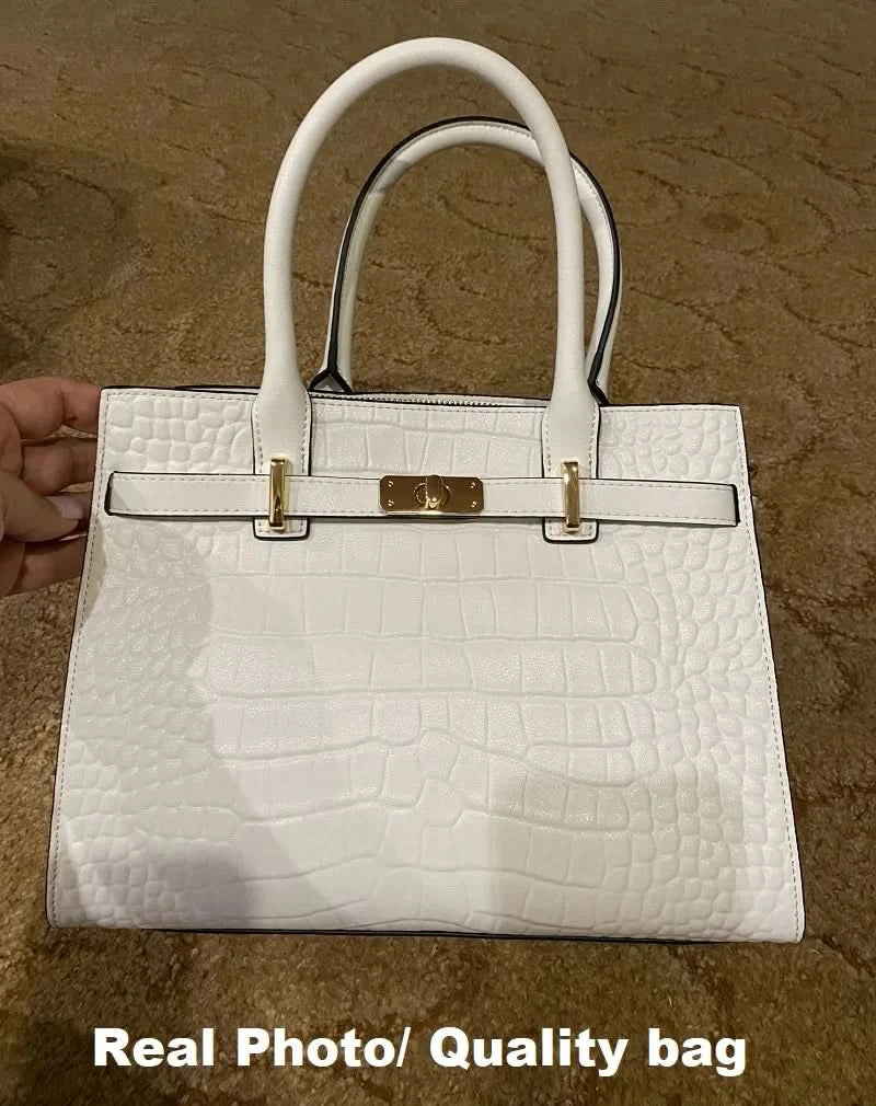 Cowhide tote back view