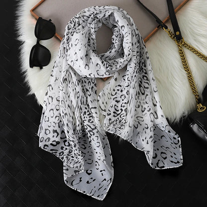 Lightweight Chiffon Scarf — Versatile Printed Shawl & Wrap, Breathable Travel Accessory