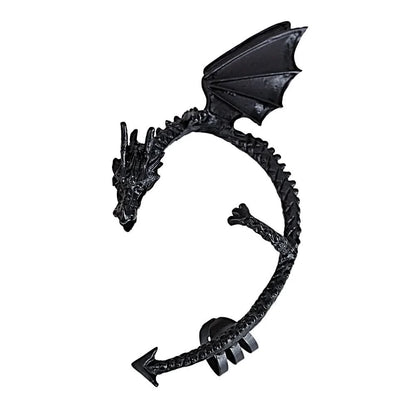 Gothic Dragon Clip Ear Cuff - Punk Rock Zinc Alloy Unisex No-Piercing Earring