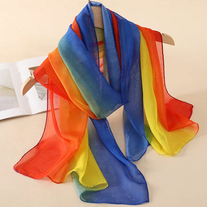 Lightweight Chiffon Scarf — Versatile Printed Shawl & Wrap, Breathable Travel Accessory