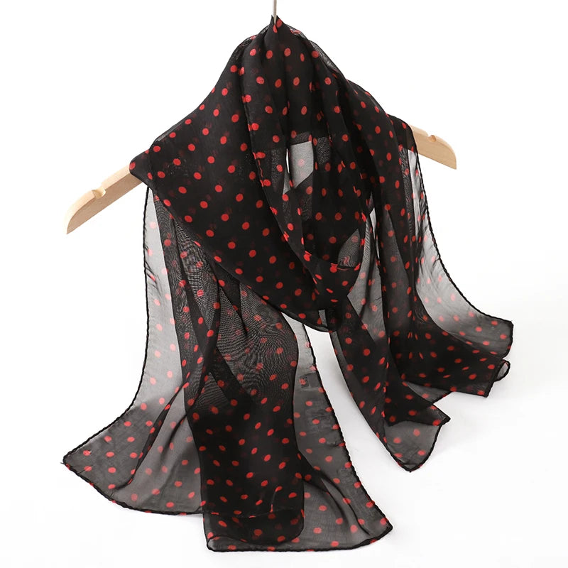 Lightweight Chiffon Scarf — Versatile Printed Shawl & Wrap, Breathable Travel Accessory