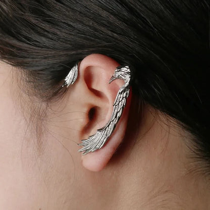 Gothic Dragon Clip Ear Cuff - Punk Rock Zinc Alloy Unisex No-Piercing Earring