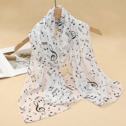 Lightweight Chiffon Scarf — Versatile Printed Shawl & Wrap, Breathable Travel Accessory
