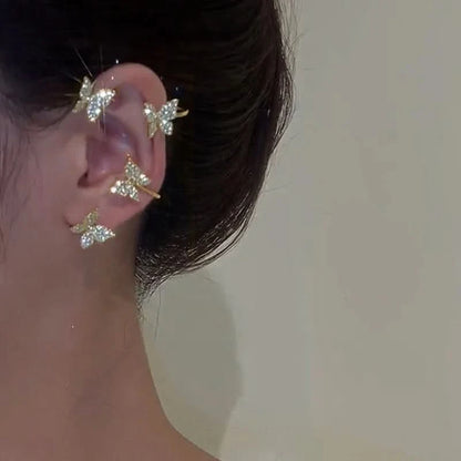 Leaf ear cuff styling lookbook